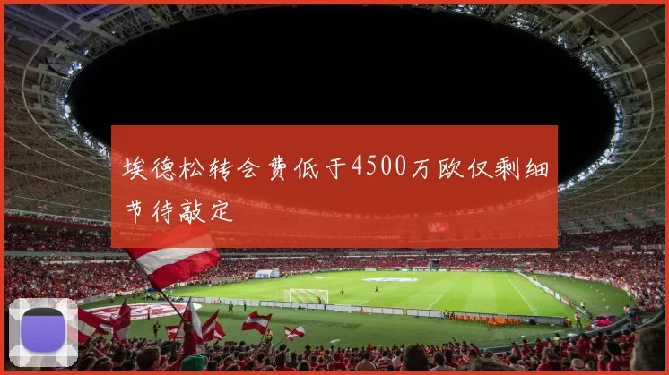 埃德松转会费低于4500万欧仅剩细节待敲定
