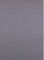 Siyah Beyaz Çizgi Desenli %100 İpek Saten Kumaş - S0045