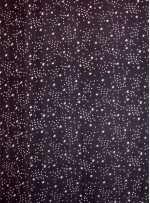 Siyah Beyaz Gökyüzü Desenli Gerçek İpek Şifon Kumaş - S0049