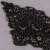 Swarovski Taşlı ve Boncuklu Siyah Aplike - A1002
