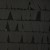 Mat Siyah Büyük Dikdörtgen Payetli Kumaş - K201