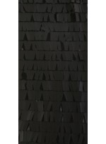 Mat Siyah Büyük Dikdörtgen Payetli Kumaş - K201
