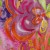Rengarenk Çiçek Desenli İpek Empirme Pudra Saten Kumaş - K271