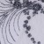 Seyrek Çiçek Desenli Payetli - Boncuklu - Taşlı Gri Kumaş - K29813