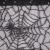 Şerit ve Örümcek Ağı Desenli Siyah Kumaş - K3177