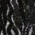 Tül Üzeri Desenli Payet Kumaş - Siyah - K3193