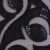 Lazer Kesim Saten Üzeri Karışık Desenli Payetli Siyah Kumaş - K3228