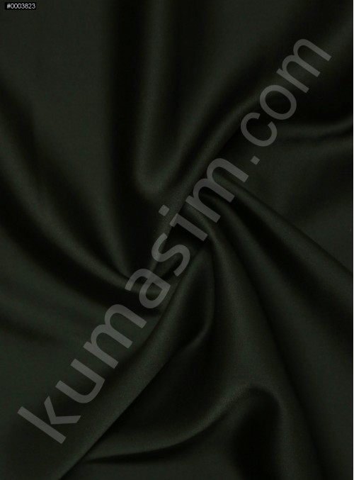 Elbiselik İpeksi Siyah Likra Saten Kumaş - 3437