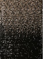 Yoğun Siyah - Gold Payetli Kumaş - K3519