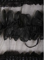 Elbiselik 3 Boyutlu Siyah Lase Kumaş - K3574