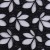 Çiçek Desenli Siyah Güpür Kumaş - K4076