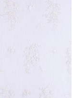 Kesilebilir Aplike Çiçekli Boncuklu Kemik Kumaş - 5403