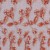 Yaprak Desenli Turuncu Oranj Boncuklu Abiyelik Kumaş - K5472