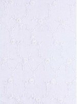 Kenar Dilimli Gelinlik Boncuklu Beyaz Dantel Kumaş - K5607