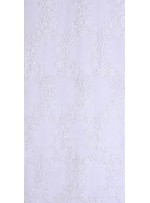 Yaprak Desenli Boncuklu Gelinlik Kumaşı - K5674