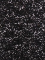 Gül Desenli Siyah Payetli Dantel Kumaş - K8051