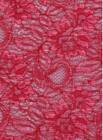 Çiçek Desenli Kordoneli Kırmızı c5 Dantel Kumaş - K8803
