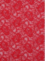Çiçek Desenli Kordoneli Kırmızı c62 Dantel Kumaş - K8803