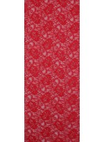 Çiçek Desenli Kordoneli Kırmızı c62 Dantel Kumaş - K8803