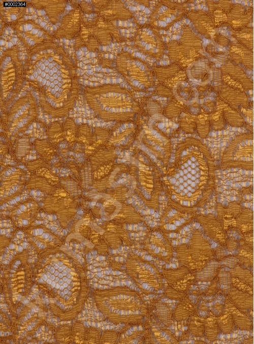 Çiçek Desenli Kordoneli Sarı c71 Dantel Kumaş - K8803