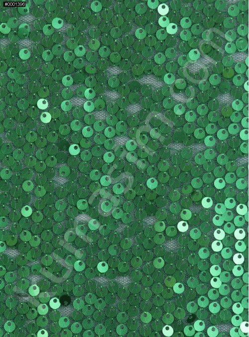 Elbiselik 5 Milim Seyrek Payetli Mat Yeşil c17 Kumaş - K8821