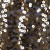 Likralı Siyah Tül Üzerine 7 MM Serpme Payetli Gold Kumaş - K88360