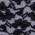 Yaprak Desenli Dantel Kumaş - Siyah - K8857