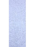 Tül Üzeri Karışık Dalga Desenli Payetli Beyaz Kumaş - K8880