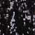 Yoğun Desenli Siyah Armut Payetli Kumaş - K8882