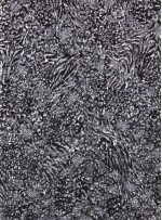 Gümüş Varaklı Kordoneli Siyah Dantel Kumaş - K8889