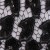 Yaprak Desenli Siyah Payetli Kumaş - K8974