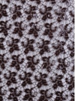 Kayan Yıldız Desenli Kahverengi Payetli Kumaş - K8976