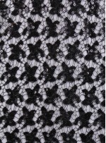 Kayan Yıldız Desenli Siyah Payetli Kumaş - K8976