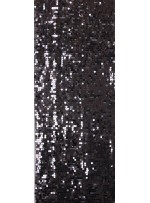 7 MM Büyük Payetli Antrasit Payetli Kumaş - K9061