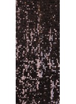 7 MM Büyük Payetli Siyah Payetli Kumaş - K9061