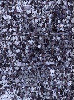 Renk Geçişi Baskılı Siyah Payetli Abiyelik Kumaş - K9075