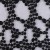 Zırh Desenli Siyah Güpür Kumaş - K9101