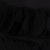 Etek Uçları Lazer Kesimli Siyah Şifon Kumaş - K9106