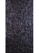 Tül Üzeri Çift Renkli Payet Kumaş - Siyah - K9231