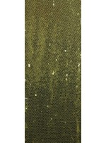 Tül Üzeri Sıvama Payetli Fıstık Yeşil Kumaş - K9251