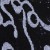 Karalama Desenli Küçük ve Büyük Payetli Siyah Kumaş - K9256