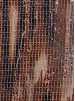 Kare Payetli Bej ve Kahverengi Baskılı Abiyelik Kumaş - K9289