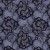 Çiçek Desenli Gümüş Simli Siyah Dantel Kumaş - K9341
