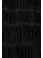 Üç Boyutlu Lazer Kesimli Siyah Lase Kumaş - K9378