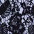 Koton İçerikli Çiçek Desenli Siyah Güpür Kumaş - K9405