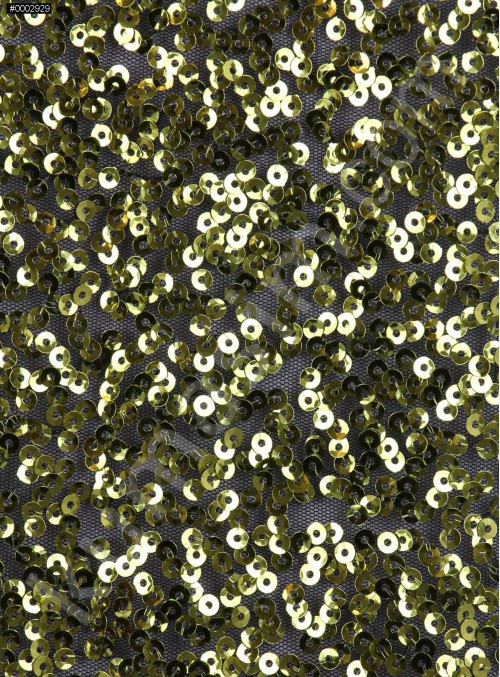 5 mm Yoğun Payetli Fıstık Yeşil Abiyelik c5 Kumaş - K9414