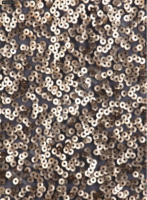 5 mm Yoğun Payetli Mat Gold Abiyelik c1 Kumaş - K9414