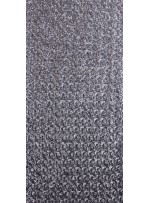 Yoğun Çizgili 3 Milim Payetli Elbiselik Gümüş Kumaş - K9445