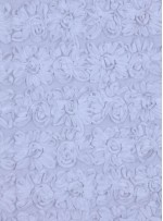 Tül Üzeri Çiçek Desenli Lase Beyaz Kumaş - K9562