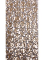 Duvar Desenli Küçük ve Büyük Payetli c3 Gold Gümüş Kumaş - K9575